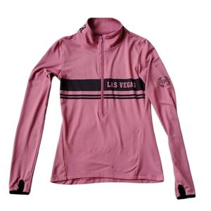 Victoria’s Secret Pink Ultimate Track Jacket 1/2 Zip Sweatshirt Size SMALL